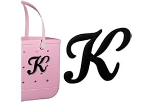 PLLCJB Bag Charms Compatible with Bogg Bag, Alphabet Charm Large Size Letters Decor Rubber Beach Tote Bag Charms Compatible with Bogg Bag Accessories