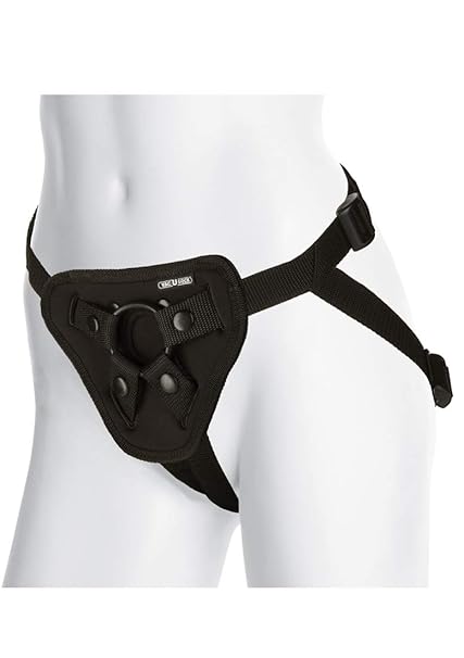 Vac-U-Lock Platinum Luxe Harness - With Plug Black Os