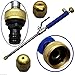 DMCSHOP Hydro Jet Power Washer Wand – High Pressure Water Hose Attachment Nozzle, Flexible Glass Cleaner, Extendable Garden Watering Sprayer for Hurricane Storm, 27Inch, 2 Tips.