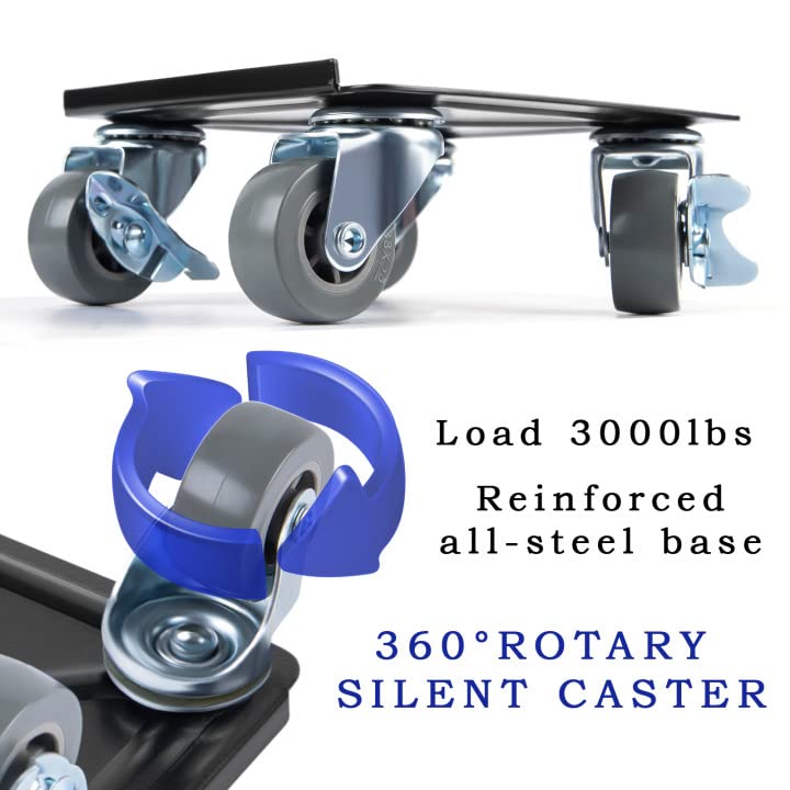 4 Wheels Moving Dolly Heavy Duty Furniture Dolly Set 1400KG/3086LBS