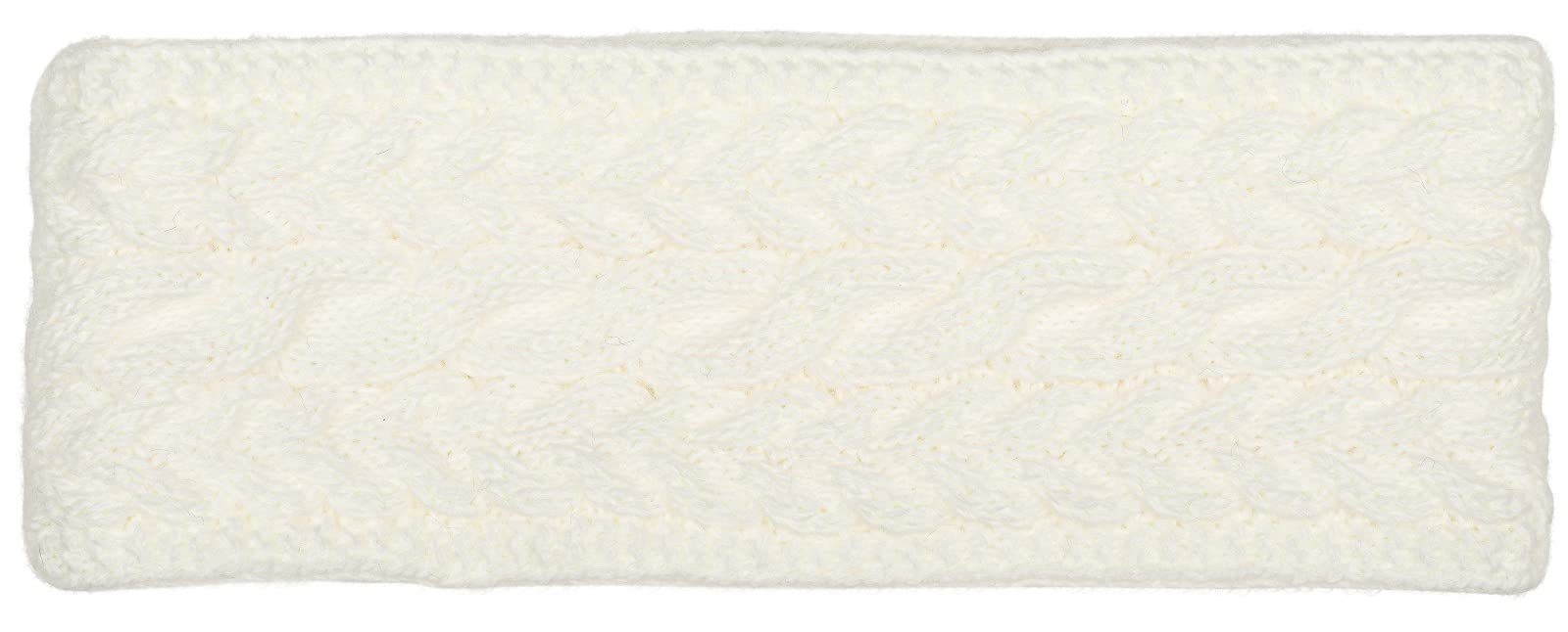 styleBREAKER ladies knitted headband unicoloured with cable stitch, thermo fleece lining, winter headband uni 04026058, Colour:Cream-Beige — image 1