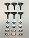 Set of 6 ea Easy On Off Hard Top Fasteners Nuts Bolts KIT/FITS 1997 to 2006 Jeep Wrangler TJ