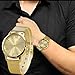 Canserin Women Ladies Gold Stainless Steel Mesh Band Wrist Watch