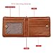 Genuine Leather Credit Card Wallets Coin Purse MInimalist Thin Wallets for Mens (Brown,Classic Version)