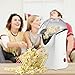 Popcorn Maker, Popcorn Machine, 1200W Hot Air Popcorn Popper Healthy Machine No Oil Needed (White)