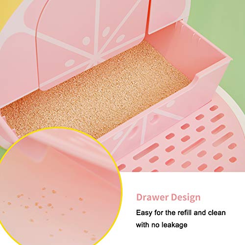 VETRESKA Sifting Cat Litter Box with Lid Scoop Set, Enclosed Cat Litter