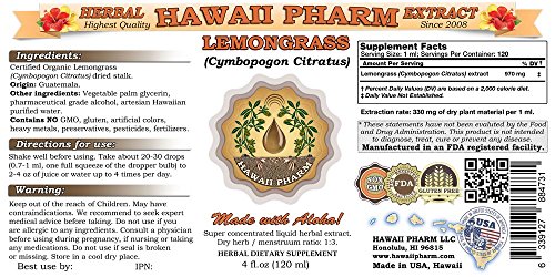 Lemongrass (Cymbopogon Citratus) Liquid Extract 2x2 oz
