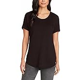 Matty M Women's French Terry Roll Cuff Tee