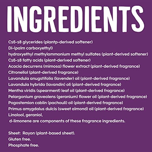 SEVENTH GENERATION, FABRIC SOFTENER SHEETS LAVENDER, 80 COUNT