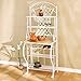 SEI Furniture Metal Frame, White