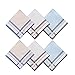 Selected Hanky 100% Cotton Men's Handkerchiefs 6 Piece Gift Set