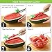 [2 Pack] Longzon Watermelon Windmill Cutter Slicer - Stainless Steel Windmill Watermelon Knife Tongs, Fruit Kitchen Gadget for Melon Cutter And Cantaloupe Scooper, Windmill Shape Tool for Fruit Salad