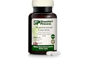 STANDARD PROCESS INC. Standard Process Magnesium Lactate - Energy Support Supplement - Aids Healthy Bones & Muscle Relaxation - Helps Maintain Heart Health - Vegan & Gluten-Free - 60 Tablets (30 Servings)