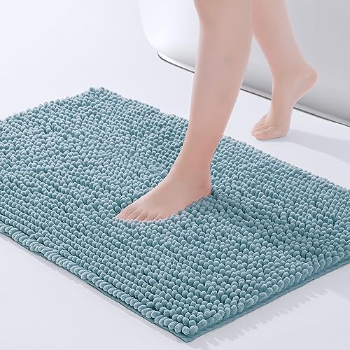 FRESHMINT Chenille Bathroom Rugs Mat 24"x17