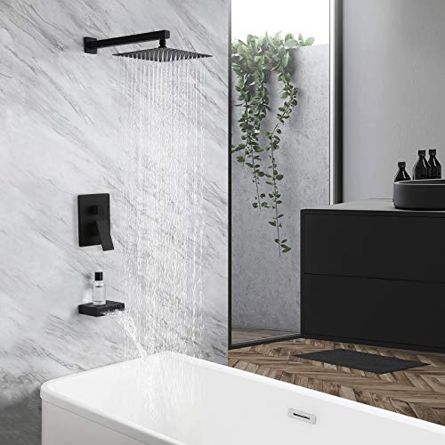 KES Tub and Shower Faucet Set Shower System with 10Inch Rain Shower