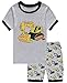 Babypajama Excavator Little Boys' Summer Shorts Pajamas Set 100% Cotton Pjs Size 4 Years