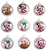 Disney Mickey Mouse and Friends Candy Flled Christmas Ornament Containers, Set of 9