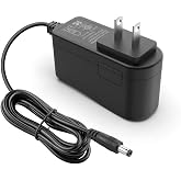 9V DC 2A Power Supply Adapter for Casio Digital Piano CTK/CT Keyboards Cord | 9 Volt 2000mA 1.7A 1.6A Charger fits for Guitar Affects Pedal Board | Center Negative | Cable Length 6.6 feet | UL Listed