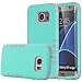 Galaxy S7 Edge Case, MCUK [Scratch Resistant] [Shock Absorption] 3 in 1 High Impact Hybrid Armor Defender Silicone Rubber Skin Hard Case Cover For Samsung Galaxy S7 Edge (Mint Green+Grey)