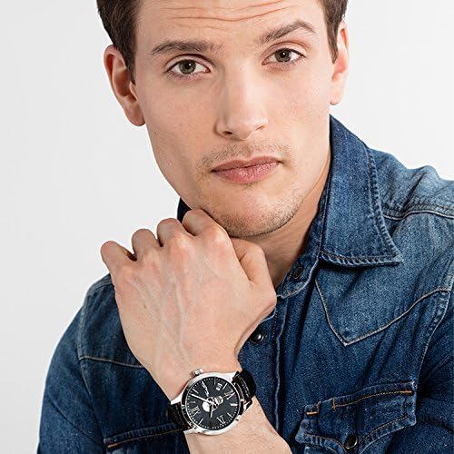 Thomas Sabo Men?s Watch Rebel Icon Men’s Watch Rebel ICON Leather, Stainless Steel Black, Black/Silver, 4.3 cm - Image 3