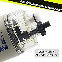 BARTOO R12T Fuel Water Separator Marine,10 Micron