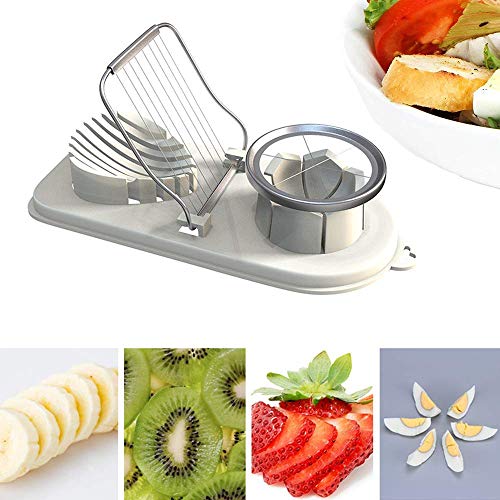 Egg Cutter, Heavy Duty Egg Slicer Mushroom Slicer with Stainless Steel Wires Great for Sandwiches, Salads and Appetizer