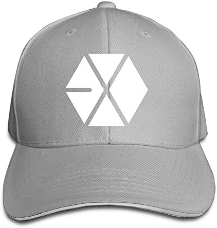 NUBIA Kpop EXO Logo Outdoor Hat Flex Fit Hat Ash