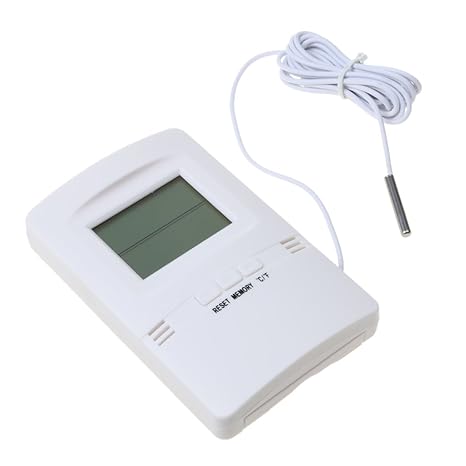 MagiDeal Medidor de Temperatura termómetro Digital Externo Indoor ...