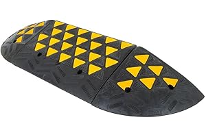 GUARDIAN INDUSTRIAL PRODUCTS Guardian 6" Rubber Curb Ramp with Round End Caps