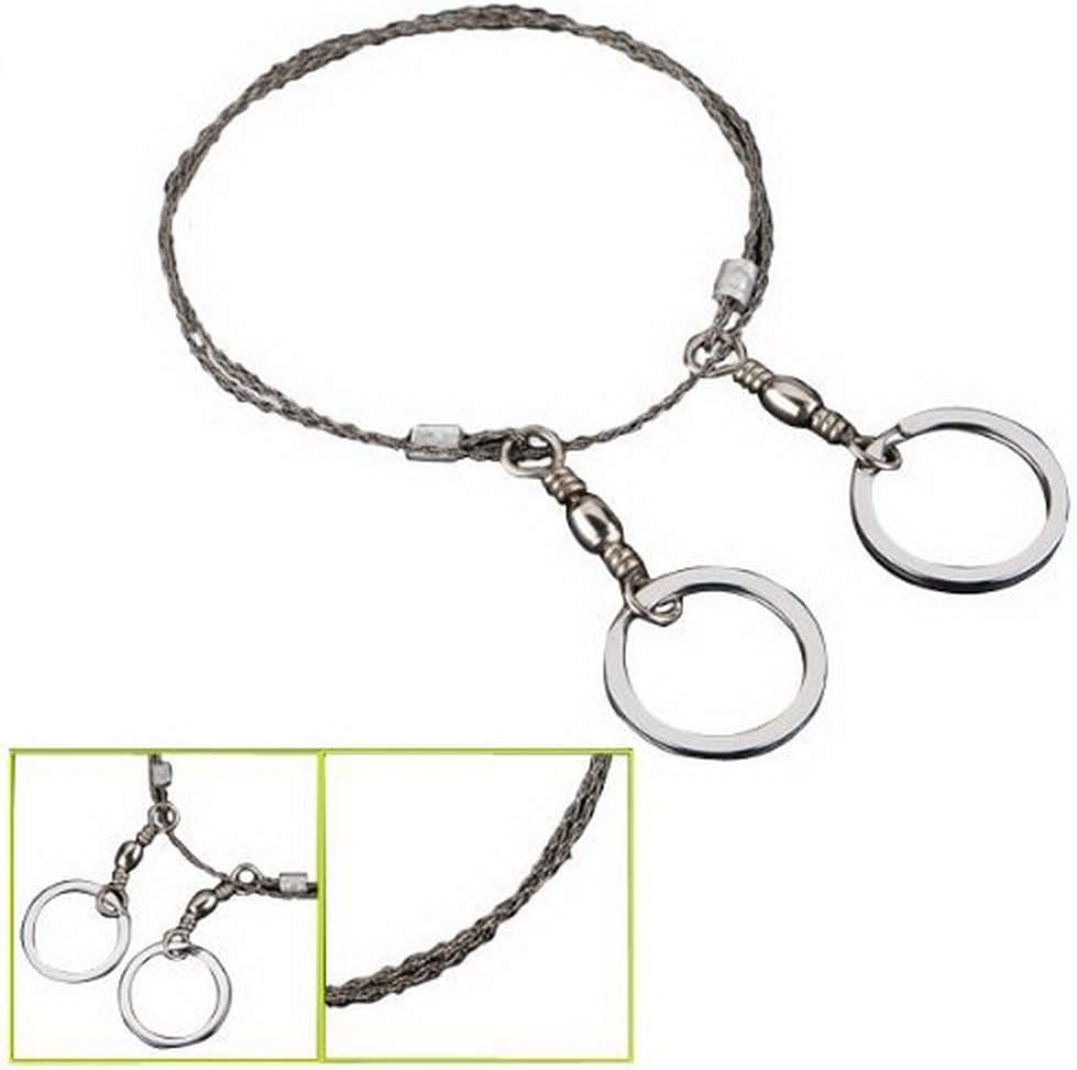 Steel Wire Saw Emergency Camping Hunt Survival Metal Ring Army Issue Cutter Tool Kit, 1pc, 1pc