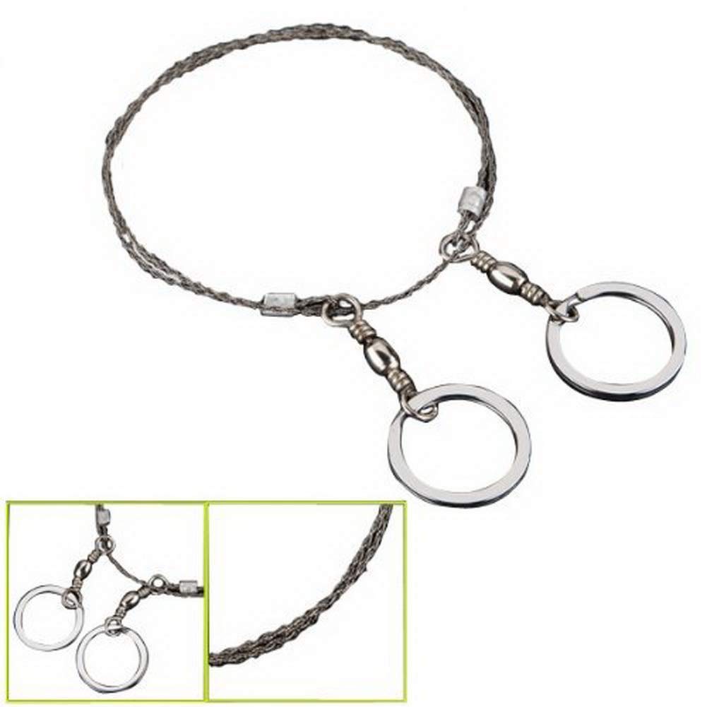 Steel Wire Saw Emergency Camping Hunt Survival Metal Ring Army Issue Cutter Tool Kit
