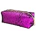 MHJY Mermaid Sequin Pencil Case Magic Sequins Cosmetic Bag Makeup Pouch Glitter Color Changing Stationary Case Reversible Sequins Makeup Organizer Handbag