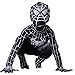 Wraith of East Boys Venom Black Spiderman Costume Kids Superhero Cosplay Spandex Bodysuit (Medium)