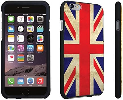 iPhone 6s Plus Case, DuroCase ® Hard Case Black for iPhone 6s Plus 5.5" and iPhone 6 Plus 5.5" - (Union Jack Flag)