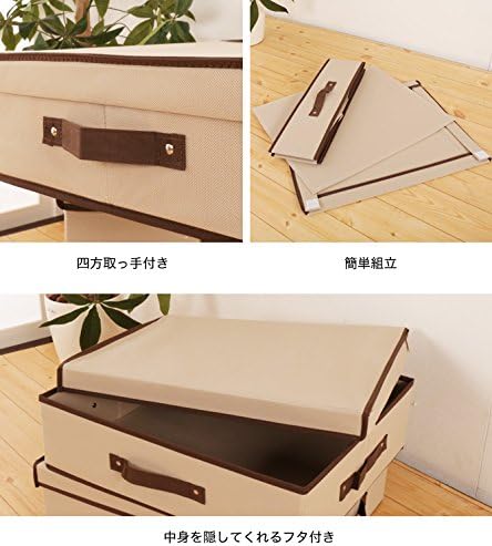 Amazon ベッド下収納ボックス ソファ下収納 インナーボックス ふた付き 大 中箱 不織布 収納ケース ボックス オンライン通販