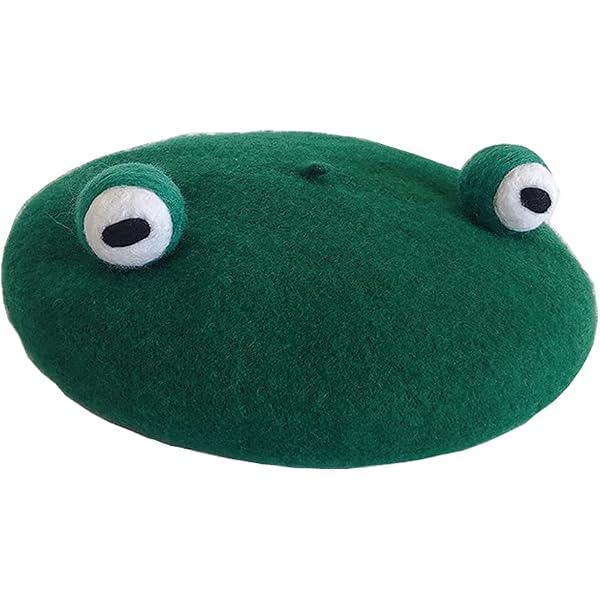 Japan Lolita Vintage Funny Frog Hat Beret Cap for Women  display picture 2