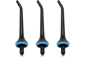 PDEEY Water Flosser Replacement Tips for Mospro, Nicwell, Nicefeel, Oralfree, Jet Nozzel Black 3 PCS