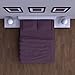 Mezzati Luxury Bed Sheet Set - Soft and Comfortable 1800 Prestige Collection - Brushed Microfiber Bedding (Purple, Full Size)