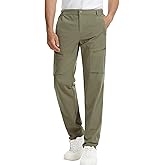 Suwangi Men's Cargo Pants Hiking Lightweight Quick Dry Pants with Pockets Casual Work Pants for Men Tactical Ripstop Outdoor