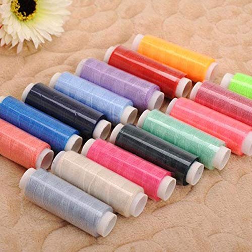 Thread Sewing Kit, SAM 1 Set 39 Mixed Colors Sewing Thread Purpose Polyester Thread for Hand & Sewing Machine Stitching Sewing Accessories for Handicrafts Textile Supplies
