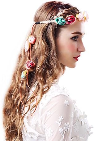 Headbands Floral Wreath for Photograph Bridal Wedding Flower Crown (3)
