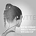 Bluetooth Headphones Wireless Sports Earbudss with Mic, JOWTTE IPX7 Waterproof HD Stereo Sweatproof In Ear Headset for Gym Running Workout 8 Hour Battery Noise Cancelling Earphones