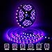 33ft/10M Black Light Strip,GLIME Black Light Beads 600 Units LED 12V Flexible Blacklight for Lighting Indoor Fluorescent Dance Halloween Party,Stage Lighting,Christmas Decoration,Bed Room