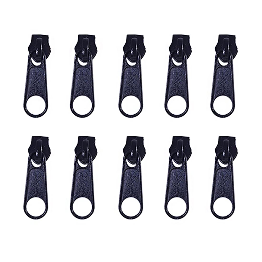 72 Metal Sliders for Nylon Zipper, Free Zipper Slider #5, Zipper Puller to Repair or Mount a Zipper, Dark Blue Sliders, (#5, 1320)