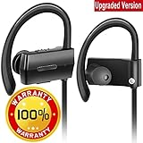 Bluetooth Headphones, In-Ear Wireless Earbuds 4.1 with Mic IPX5 Waterproof Sweatproof Noise Reduction Bluetooth Earphones HD Stereo Earbuds For Gym Running Workout 7 Hours Battery Headsets SIFREE