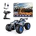Gizmovine RC Car Toys, Remote Control Monster Truck with 2.4GHz Radio Controlled Vehice Off Road Remote Control Car for Kids and Adults 1/18 Scale (Blue)