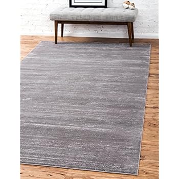 Unique Loom Uptown Collection by Jill Zarin Collection Textured Modern Gray Area Rug (5' 0 x 8' 0)
