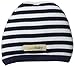 L'ovedbaby baby girls Organic Cotton infant and toddler hats, Navy/White, 3-6 Months US