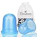 Elmatory Upgraded Medical grade silicone Anti Cellulite Vacuum Cup 2pcs Cupping Therapy Set Body Massage cups - 2 sizes cups (1 large + 1 medium)