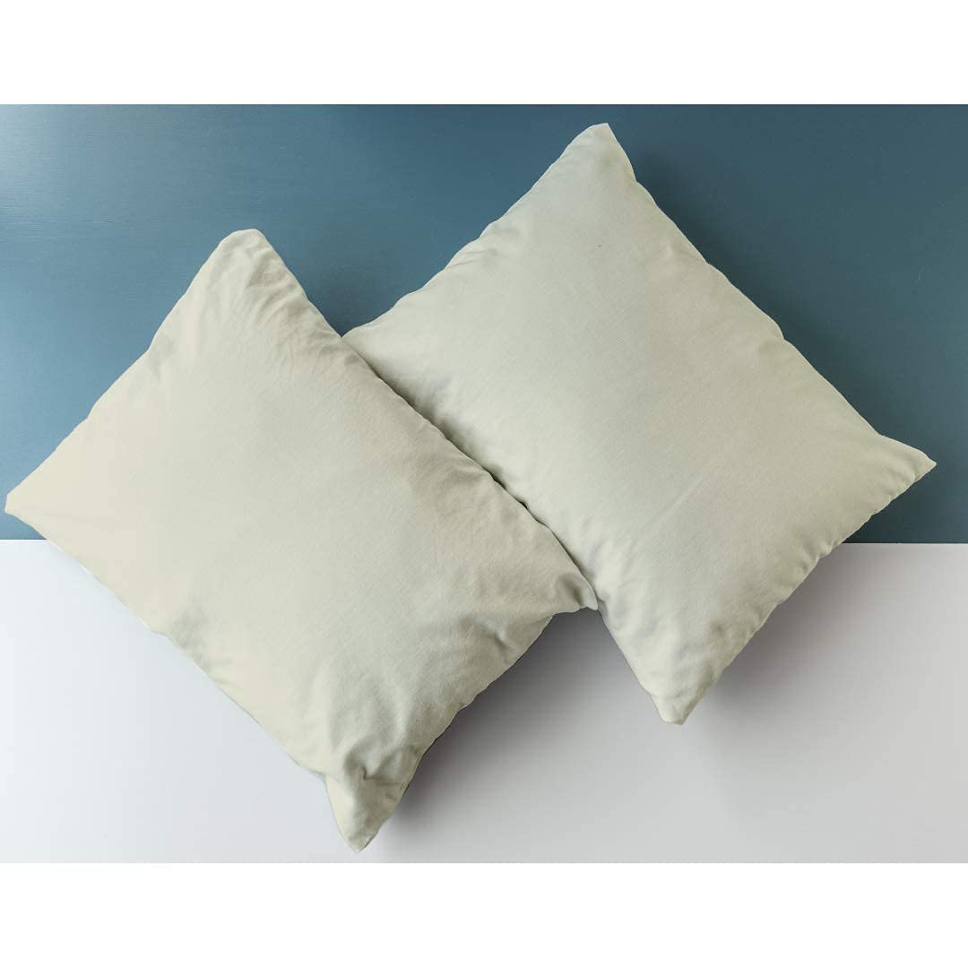 Kotton Culture Set Of 2 Pillowcases Egyptian Cotton, 600 Thread Count Envelope Closure Pillow covers Standard Size 50 X 75 cm, Soft and Breathable - Ivory